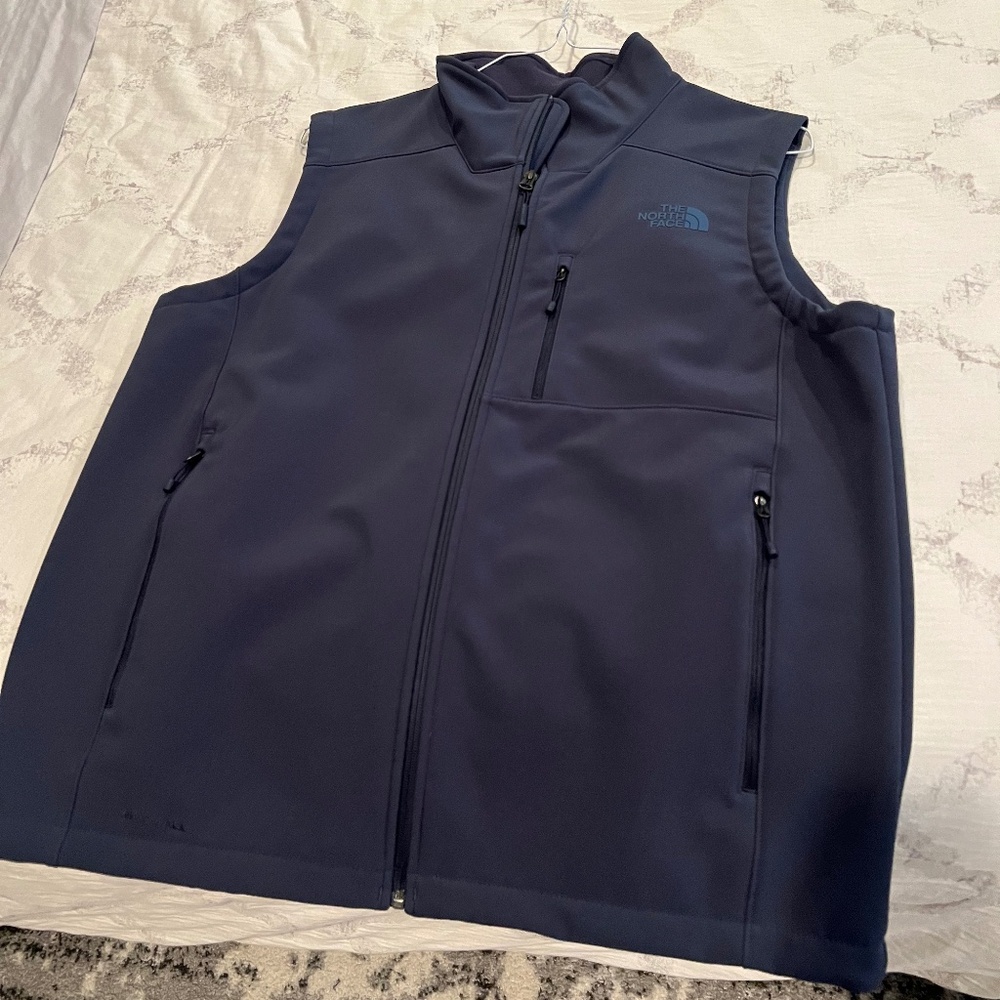 North Face Vest (Navy) - Size Large
